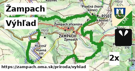 Výhľad, Žampach