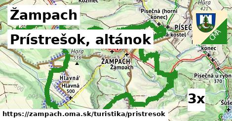 Prístrešok, altánok, Žampach