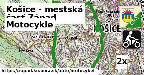 Motocykle, Košice - mestská časť Západ