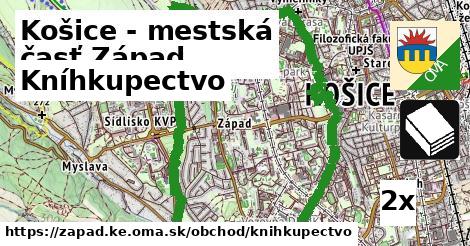 Kníhkupectvo, Košice - mestská časť Západ