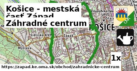 Záhradné centrum, Košice - mestská časť Západ