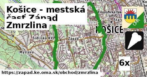 Zmrzlina, Košice - mestská časť Západ