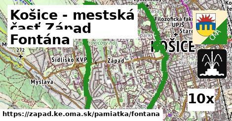 Fontána, Košice - mestská časť Západ