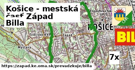 Billa, Košice - mestská časť Západ