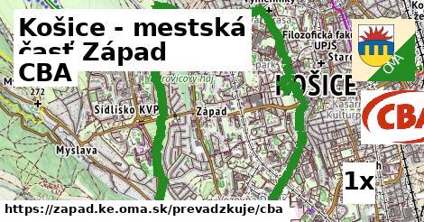 CBA, Košice - mestská časť Západ