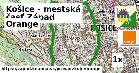 Orange, Košice - mestská časť Západ