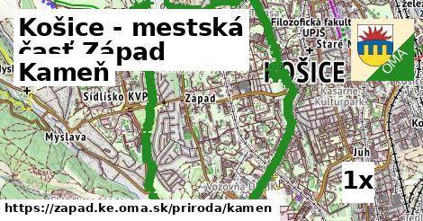 kameň v Košice - mestská časť Západ