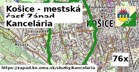 Kancelária, Košice - mestská časť Západ