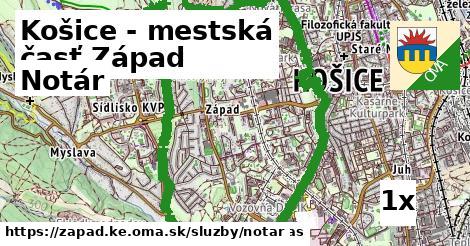 Notár, Košice - mestská časť Západ