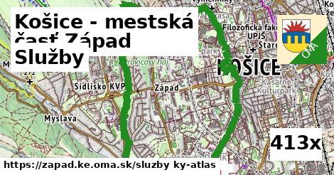 služby v Košice - mestská časť Západ