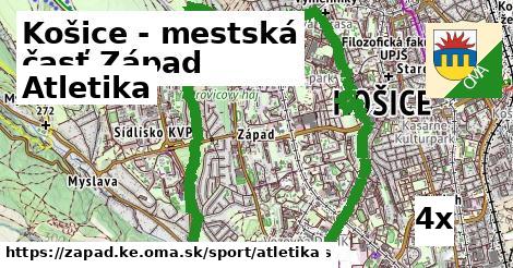 Atletika, Košice - mestská časť Západ