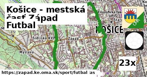 Futbal, Košice - mestská časť Západ