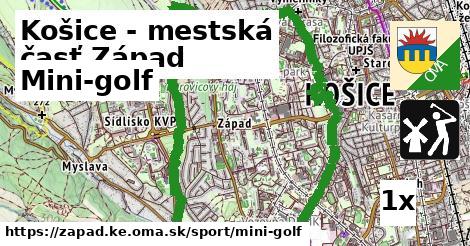 mini-golf v Košice - mestská časť Západ