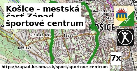 športové centrum, Košice - mestská časť Západ