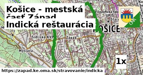 Indická reštaurácia, Košice - mestská časť Západ