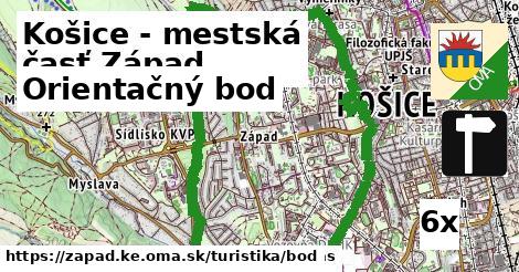 Orientačný bod, Košice - mestská časť Západ