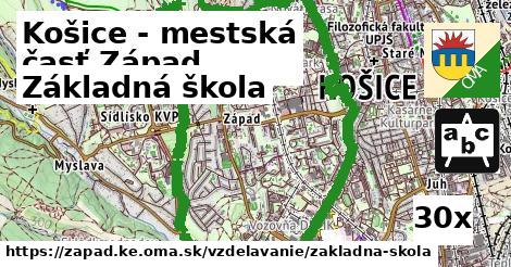 Základná škola, Košice - mestská časť Západ