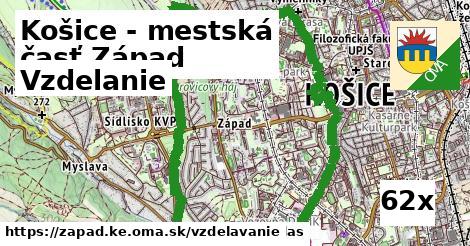 vzdelanie v Košice - mestská časť Západ