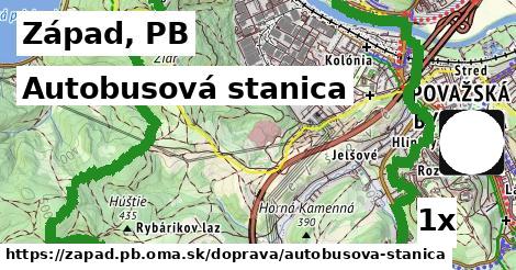 Autobusová stanica, Západ, PB