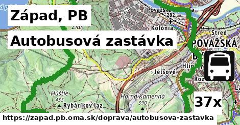 Autobusová zastávka, Západ, PB