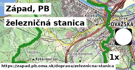 železničná stanica v Západ, PB