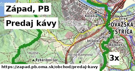 Predaj kávy, Západ, PB