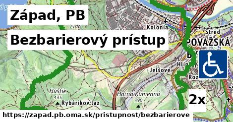 Bezbarierový prístup, Západ, PB