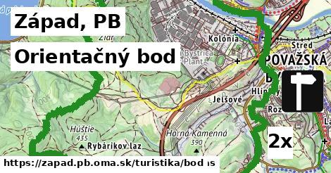 Orientačný bod, Západ, PB