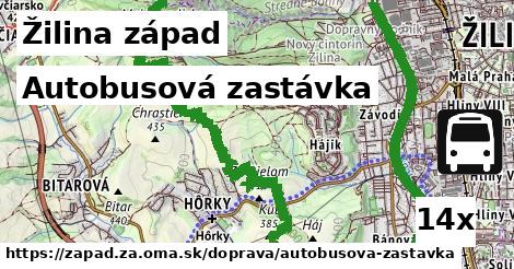 Autobusová zastávka, Žilina západ