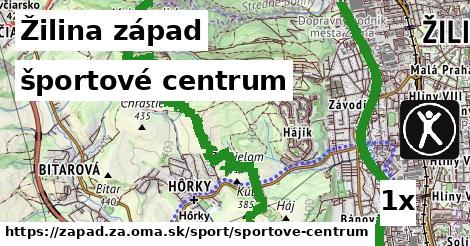 športové centrum, Žilina západ