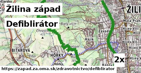 Defiblirátor, Žilina západ