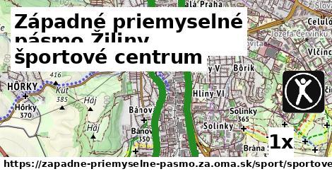 športové centrum v Západné priemyselné pásmo Žiliny