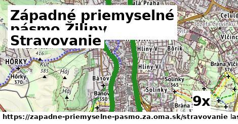 stravovanie v Západné priemyselné pásmo Žiliny