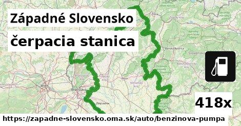 čerpacia stanica, Západné Slovensko