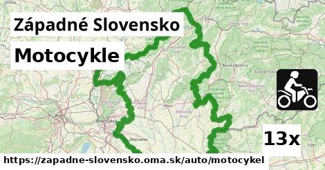 Motocykle, Západné Slovensko