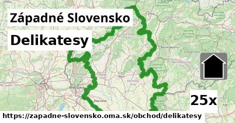 Delikatesy, Západné Slovensko