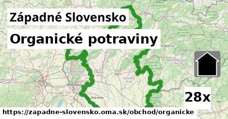 Organické potraviny, Západné Slovensko