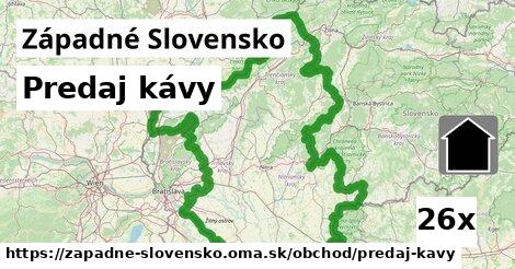 Predaj kávy, Západné Slovensko