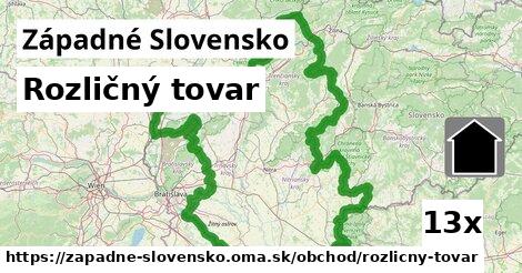 Rozličný tovar, Západné Slovensko