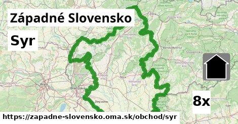 Syr, Západné Slovensko