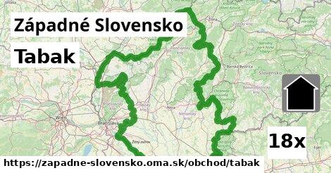 Tabak, Západné Slovensko