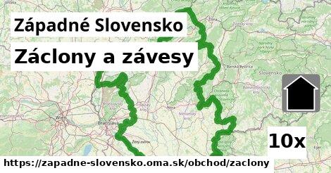 Záclony a závesy, Západné Slovensko