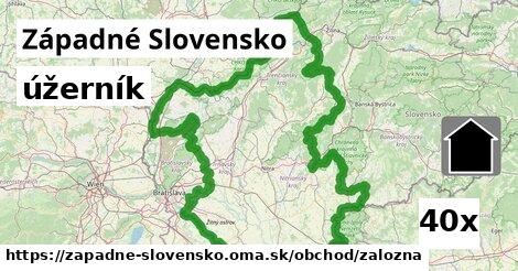 úžerník, Západné Slovensko