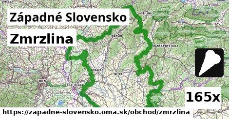 Zmrzlina, Západné Slovensko