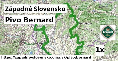 Pivo Bernard, Západné Slovensko