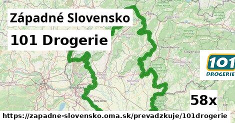 101 Drogerie, Západné Slovensko