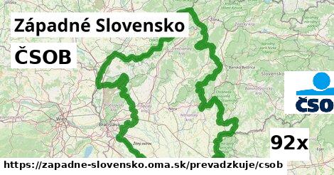 ČSOB, Západné Slovensko