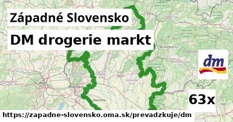 DM drogerie markt, Západné Slovensko