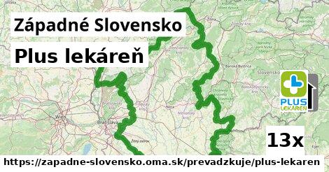 Plus lekáreň, Západné Slovensko