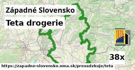 Teta drogerie, Západné Slovensko